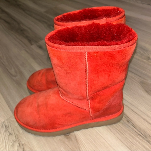 UGG Red Suede Winter Boots - Picture 3 of 8